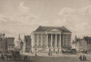 The Grote Markt of Groningen in 1858